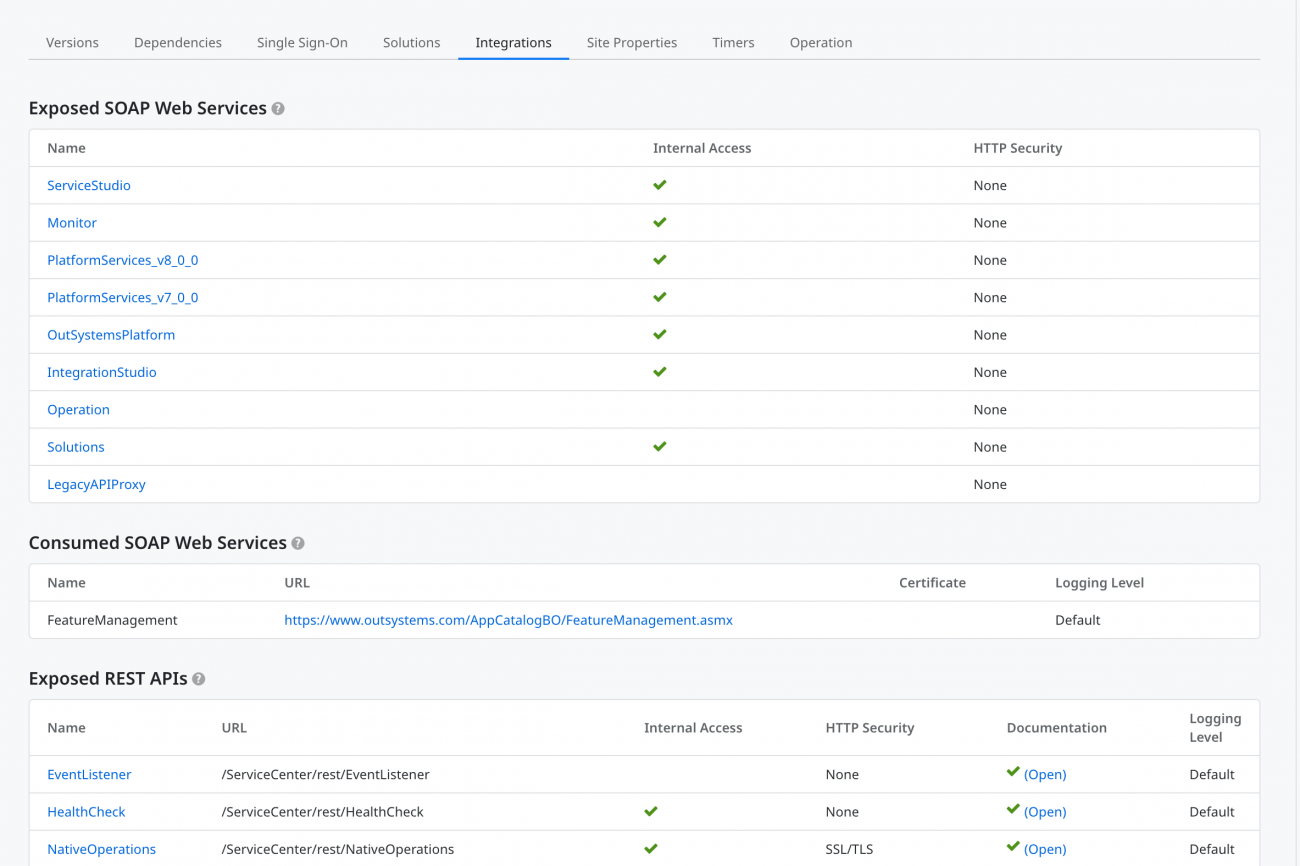 Service Center Integrations